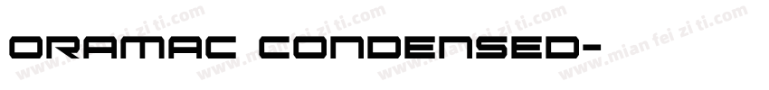 Oramac Condensed字体转换
